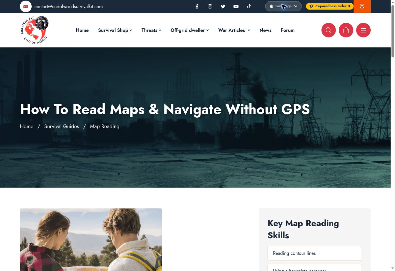 Screenshot of Map reading & navigation